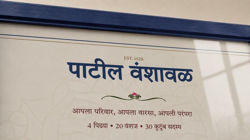 Marathi names, set in Devanagari